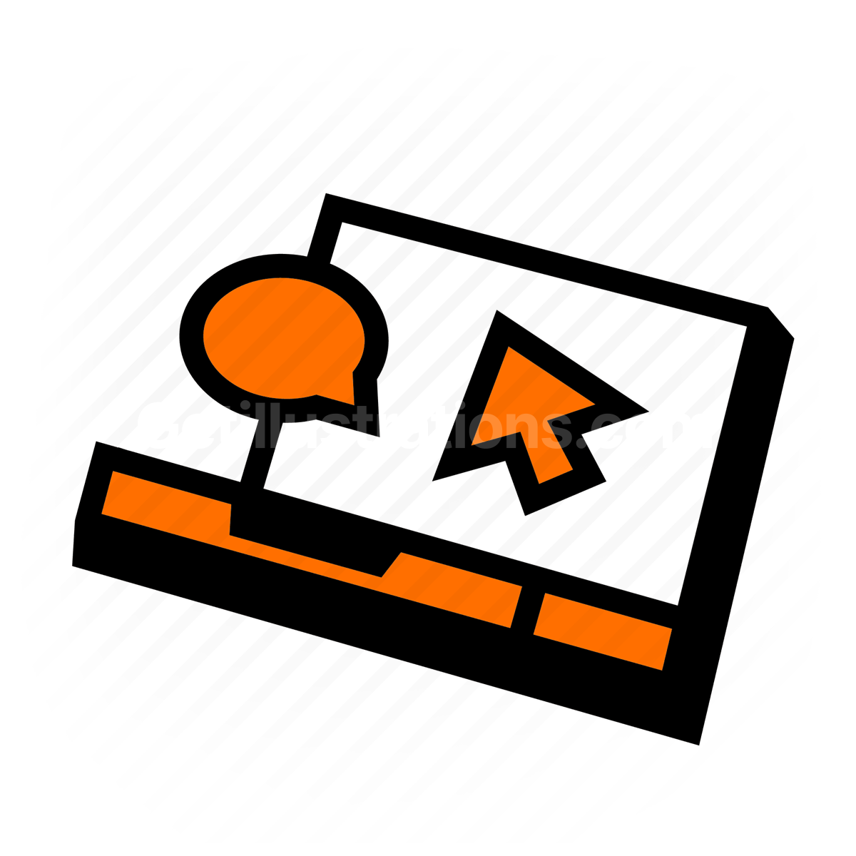 Social Media and Communication  illustration preview image